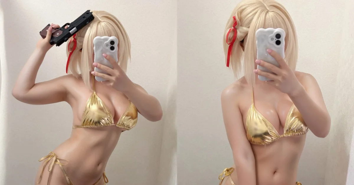 Hatsune Hitori – Bikini vàng Chisato - 6